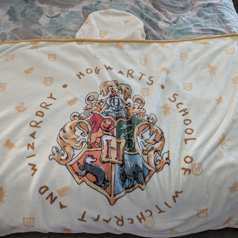 Fleece Harry Potter hooded Blanket